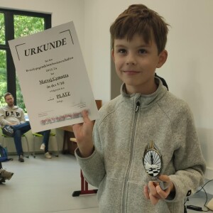 Bezirksmeister U10 Matvey Cymutta